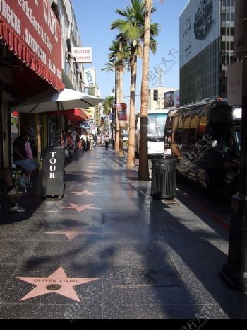 好莱坞星光大道图片