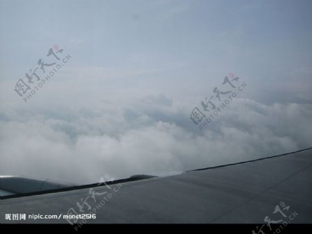 飛機上的雲图片