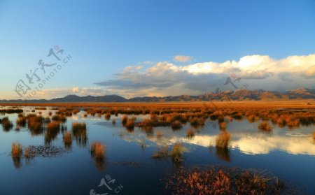 花湖秋景图片