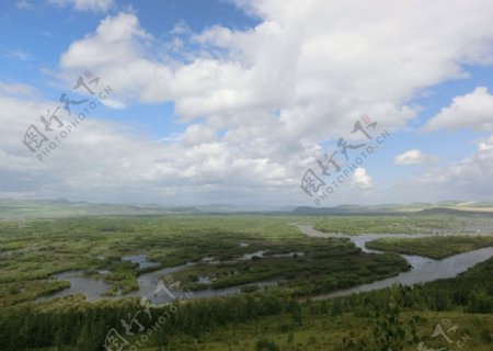 湿地风景图片