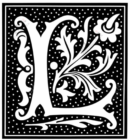 花式字母L字图片