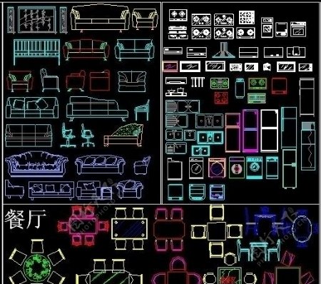 室内CAD模型图片