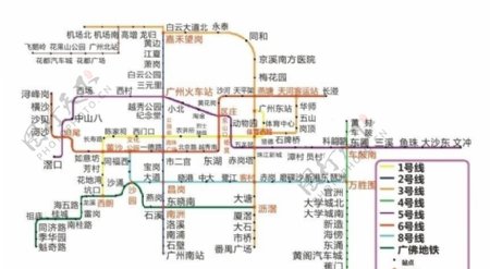 广州地铁图图片