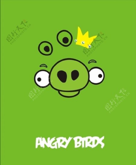愤怒的小鸟小绿猪图片