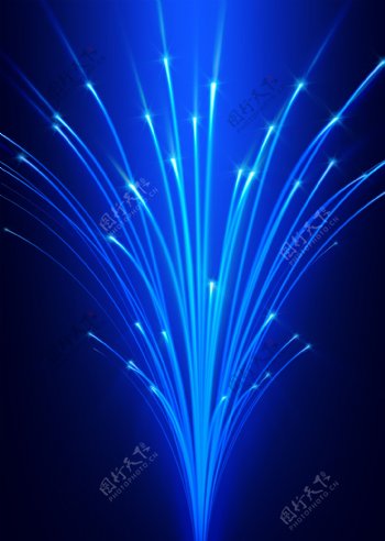 蓝色兰色激光光束光速速度光花图片