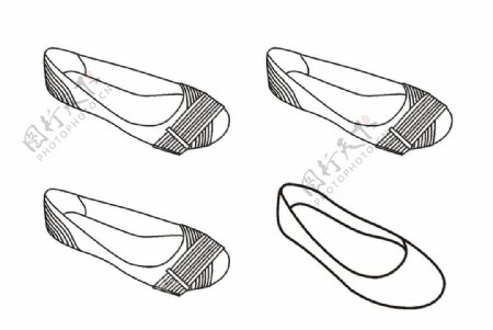 矢量女士单鞋图片