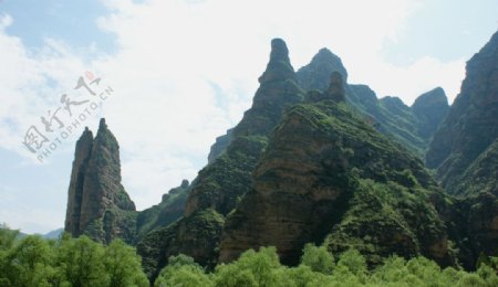 黄河三峡炳灵寺山峰图片
