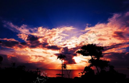 石垣岛的夕阳图片