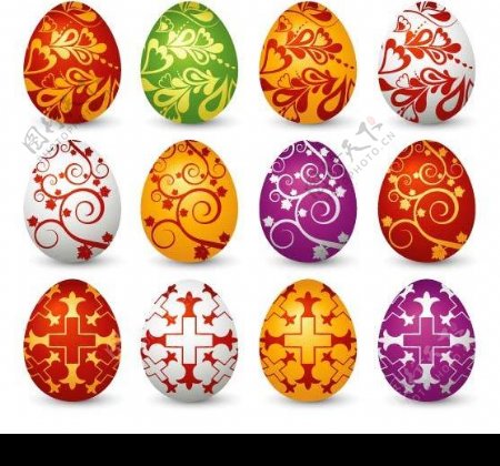 复活节的12个漂亮的蛋图片