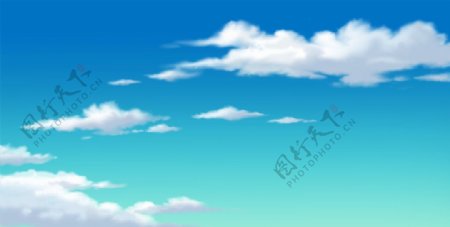 动画背景蓝天流云图片