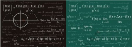 数学物理公式矢量素材图片