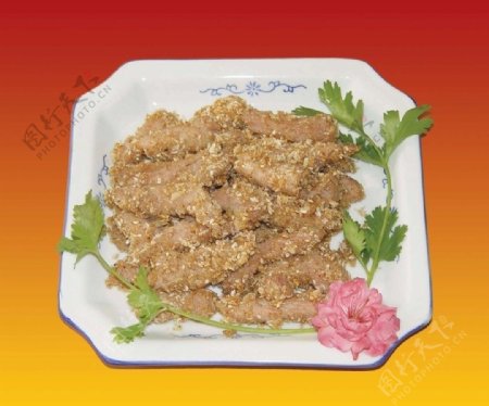 苏州风味菜椒盐排条图片