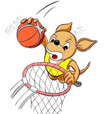 卡通PP鼠篮球系列图片