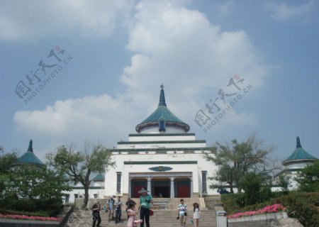 成吉思汗庙全景图片
