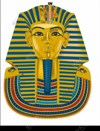 埃及法老金身像图片