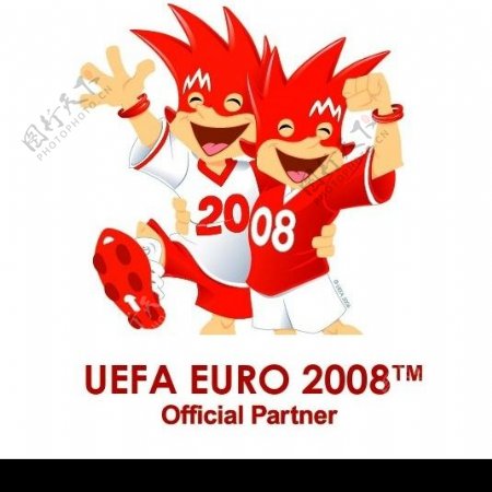 2008足球欧锦赛标志和吉祥物球迷必备图片