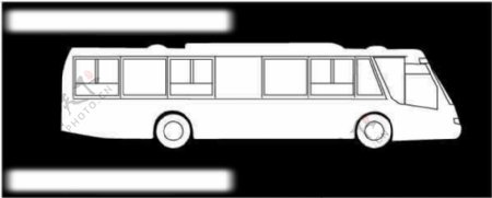 公交车外轮廓图片