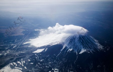 富士山的天空图片