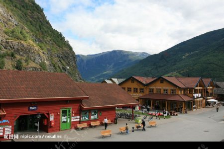 挪威FLAM小鎮图片