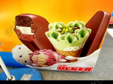 冰淇淋雪柜正面图案图片