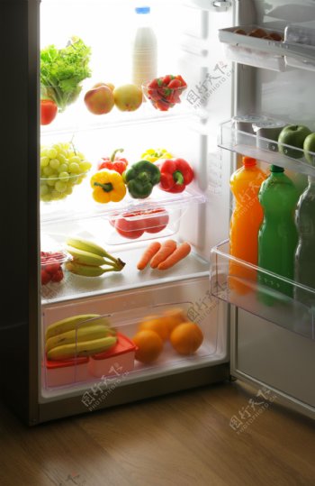 冰箱里的蔬菜图片