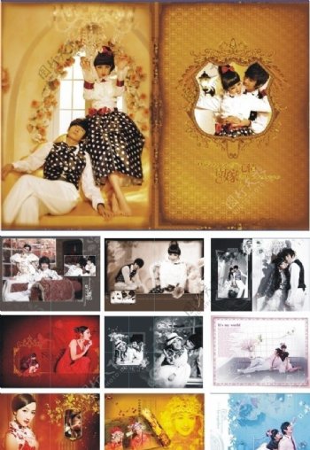 婚纱艺术摄影模板心中的情歌图片