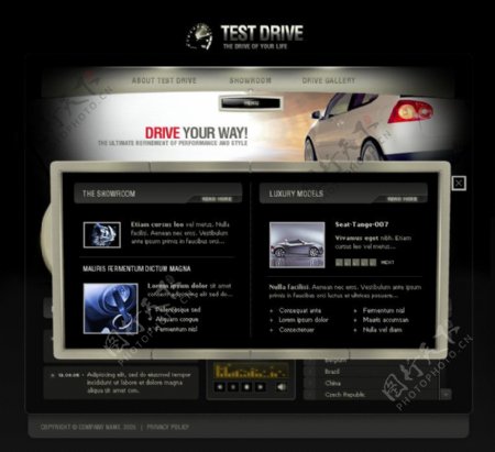 汽车公司网页设计图片