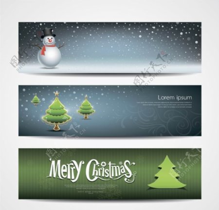 圣诞banners横幅图片