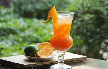 香橙果汁图片