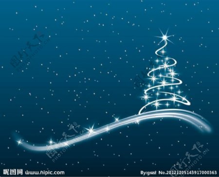 星光圣诞树图片