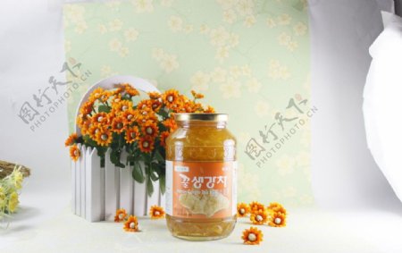蜂蜜生姜茶图片