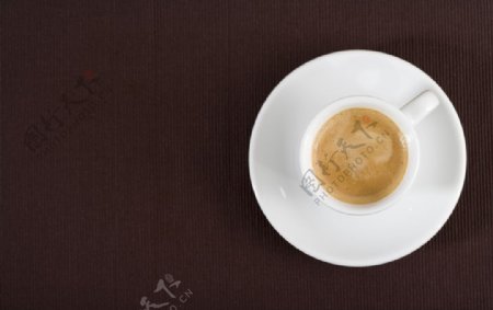 咖啡俯视咖啡杯图片