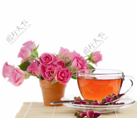 玫瑰花茶图片
