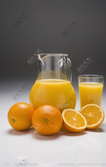 橙子与汁图片