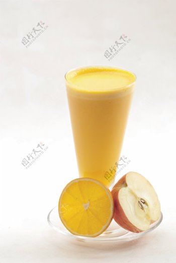 养颜清火苹果橙汁图片