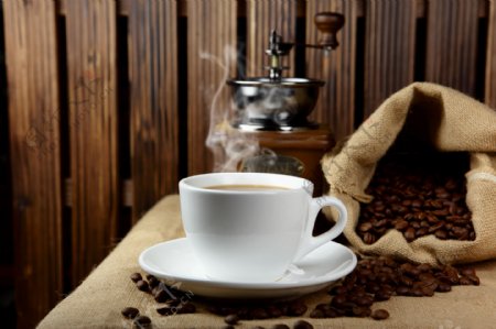 咖啡木纹咖啡豆图片