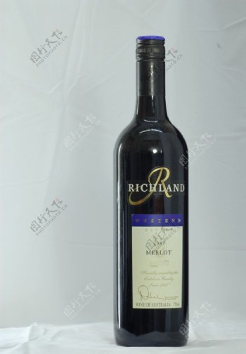 富地183梅洛红酒图片
