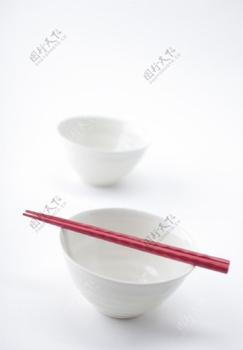 瓷碗和筷子图片