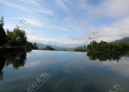 湖光山色图片