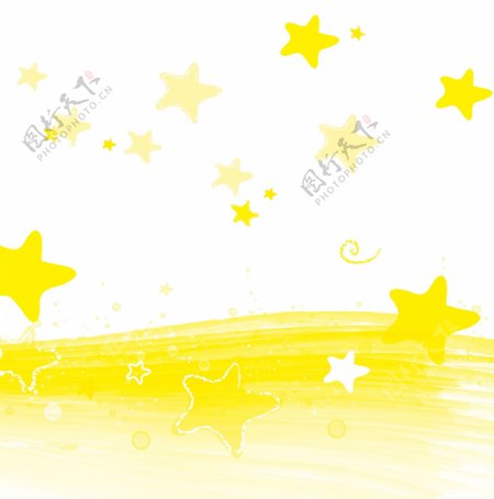 星星卡通星星黄色星星背景图片