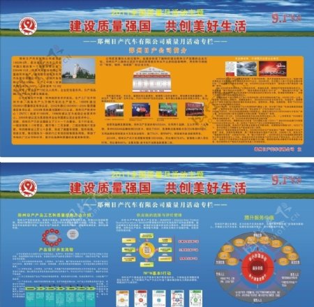 东风日产汽车公司展板图片