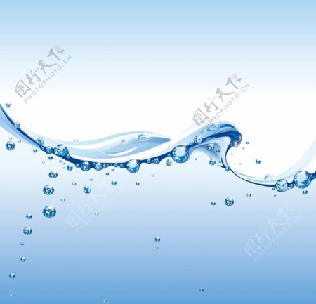 流动的水矢量图图片