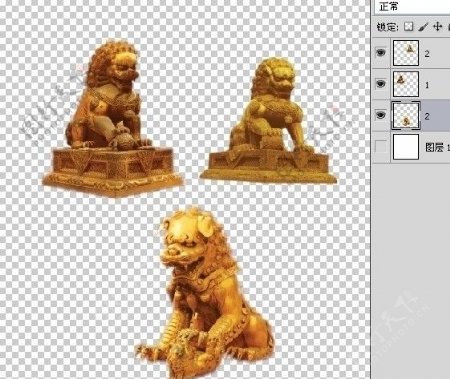 狮子雕像图片