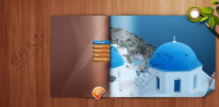 海滨旅游宣传画册图片