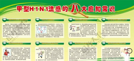 甲型H1N1流感展板图片