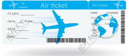 飞机票图片