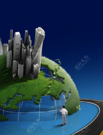 地球绿化环保图片