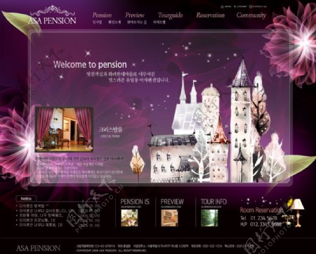 时尚网页韩国模板图片