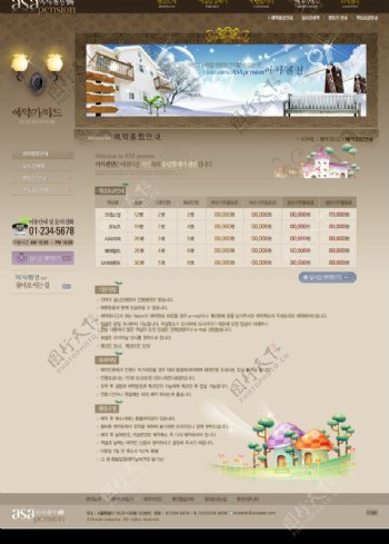韩式豪华别墅韩国模板76psd图片