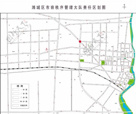 潍坊市潍城区市容秩序管理大队责任区划图图片